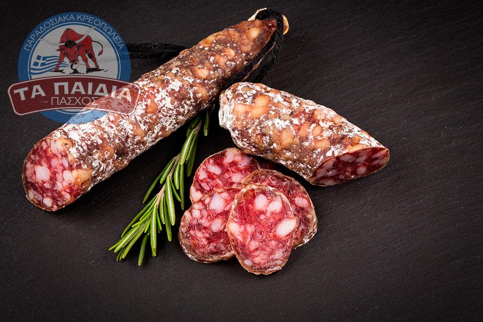 Σαλάμι αέρος Λευκάδος (Ντελημάρη)